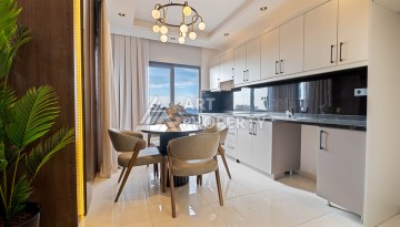 Двухуровневая квартира 2+1 с видом на море, 110 кв.м. Махмутлар, Алания - Ракурс 13