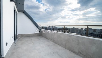 Двухуровневая квартира 2+1 с видом на море, 110 кв.м. Махмутлар, Алания - Ракурс 18