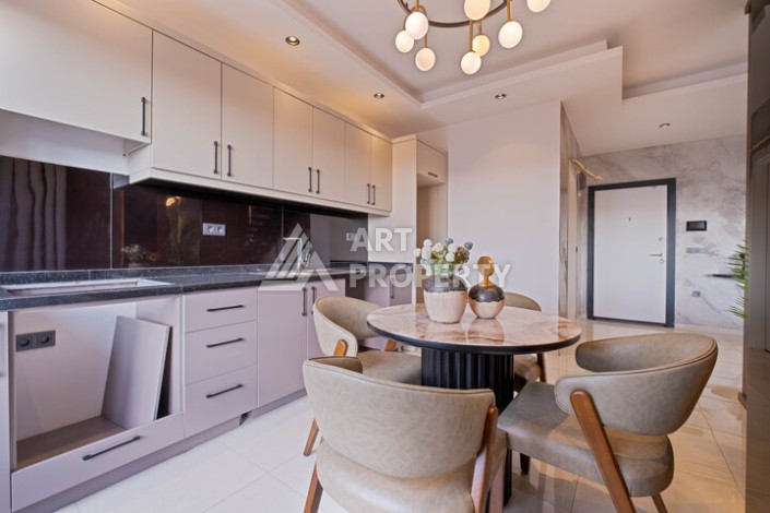 Двухуровневая квартира 2+1 с видом на море, 110 кв.м. Махмутлар, Алания - Ракурс 19