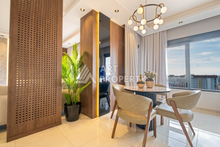 Двухуровневая квартира 2+1 с видом на море, 110 кв.м. Махмутлар, Алания - Ракурс 25