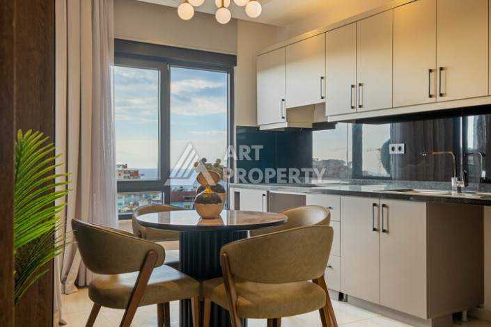 Двухуровневая квартира 2+1 с видом на море, 110 кв.м. Махмутлар, Алания - Ракурс 26