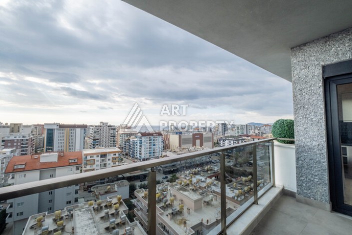 Двухуровневая квартира 2+1 с видом на море, 110 кв.м. Махмутлар, Алания - Ракурс 30