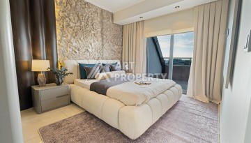 Двухуровневая квартира 2+1 с видом на море, 110 кв.м. Махмутлар, Алания - Ракурс 35