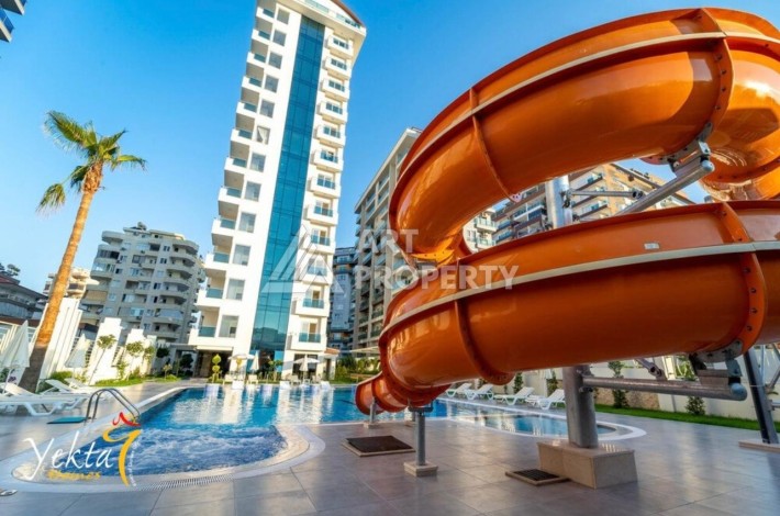 Меблированная квартира 1+1, всего 500 м до моря. Махмутлар, Алания - Ракурс 1