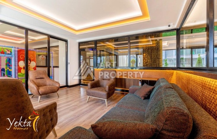 Меблированная квартира 1+1, всего 500 м до моря. Махмутлар, Алания - Ракурс 12