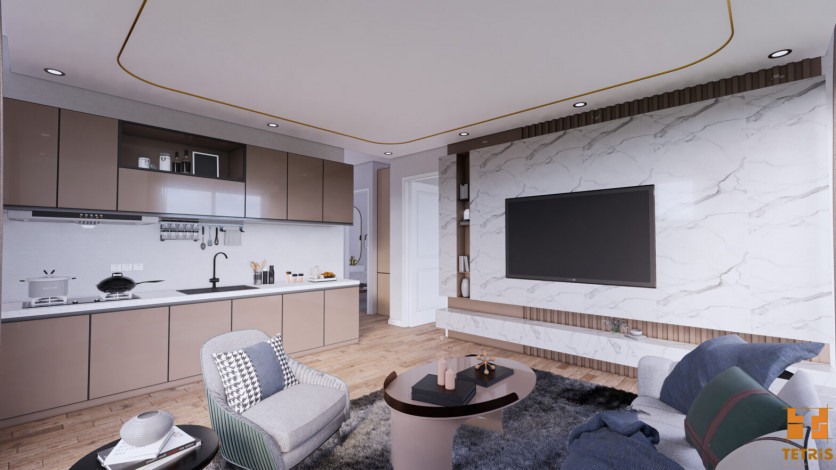 Новый инвестиционный проект на стадии котлована в районе Авсаллар, Алания 50-130 м2 - Ракурс 4