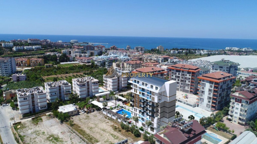 Новый инвестиционный проект на стадии котлована в районе Авсаллар, Алания 50-130 м2 - Ракурс 16