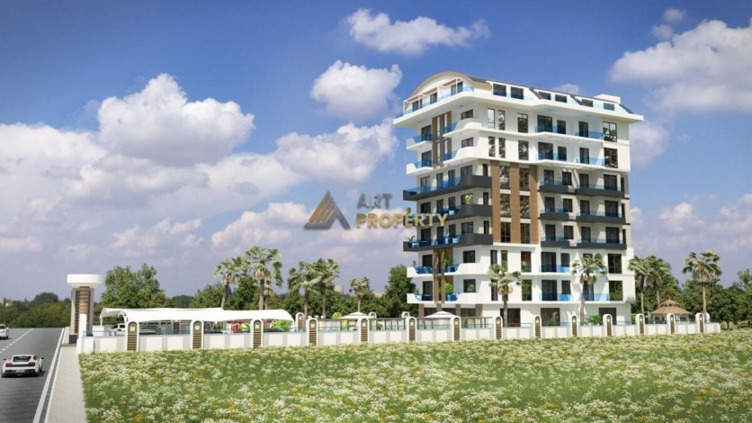 Новый инвестиционный проект на стадии котлована в районе Авсаллар, Алания 50-130 м2 - Ракурс 17