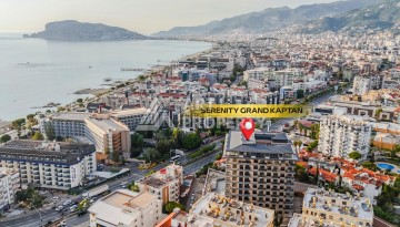 Апартаменты 1+1 с панорамным видом на море и крепость Алании в современном комплексе премиум-класса в районе Тосмур. - Ракурс 1