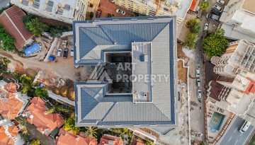 Апартаменты 1+1 с панорамным видом на море и крепость Алании в современном комплексе премиум-класса в районе Тосмур. - Ракурс 3