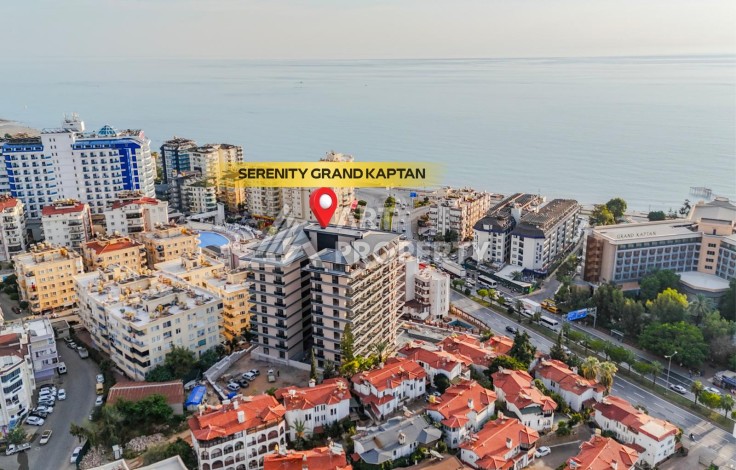 Апартаменты 1+1 с панорамным видом на море и крепость Алании в современном комплексе премиум-класса в районе Тосмур. - Ракурс 3