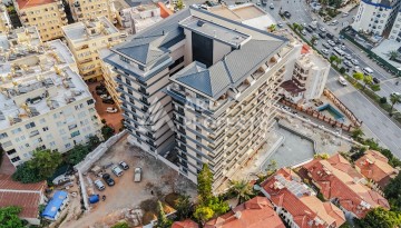 Апартаменты 1+1 с панорамным видом на море и крепость Алании в современном комплексе премиум-класса в районе Тосмур. - Ракурс 6