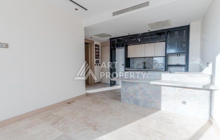 Апартаменты 1+1 с панорамным видом на море и крепость Алании в современном комплексе премиум-класса в районе Тосмур. - Ракурс 8