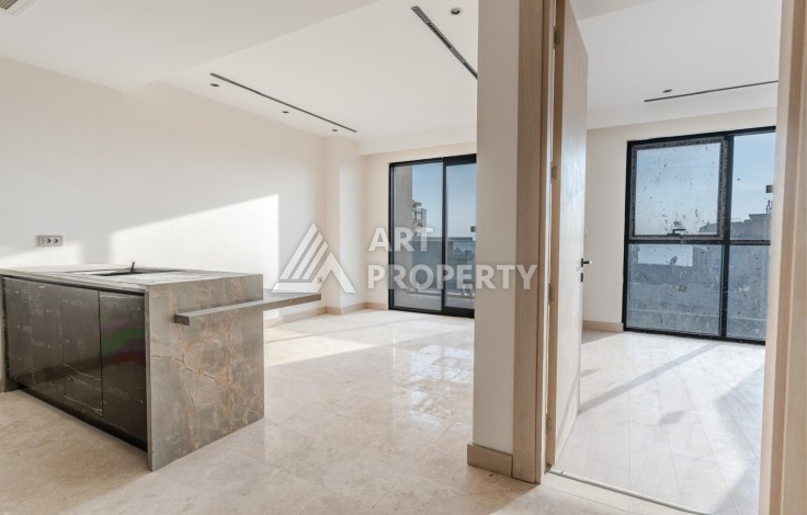 Апартаменты 1+1 с панорамным видом на море и крепость Алании в современном комплексе премиум-класса в районе Тосмур. - Ракурс 11