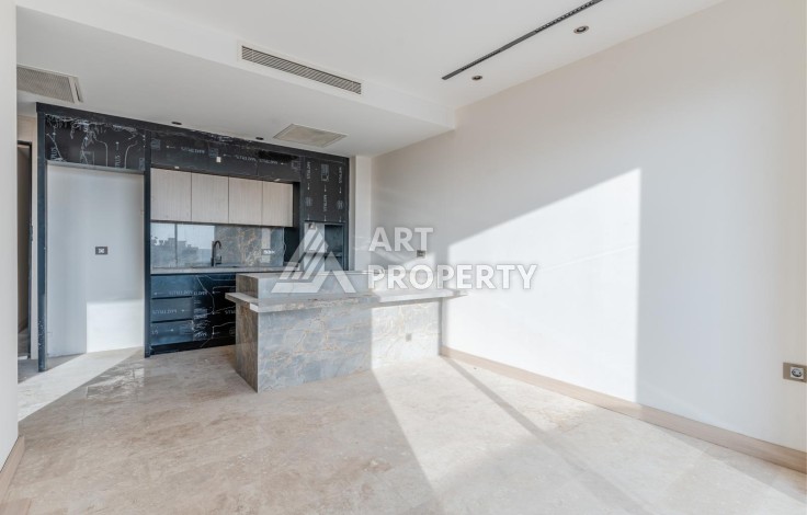 Апартаменты 1+1 с панорамным видом на море и крепость Алании в современном комплексе премиум-класса в районе Тосмур. - Ракурс 12