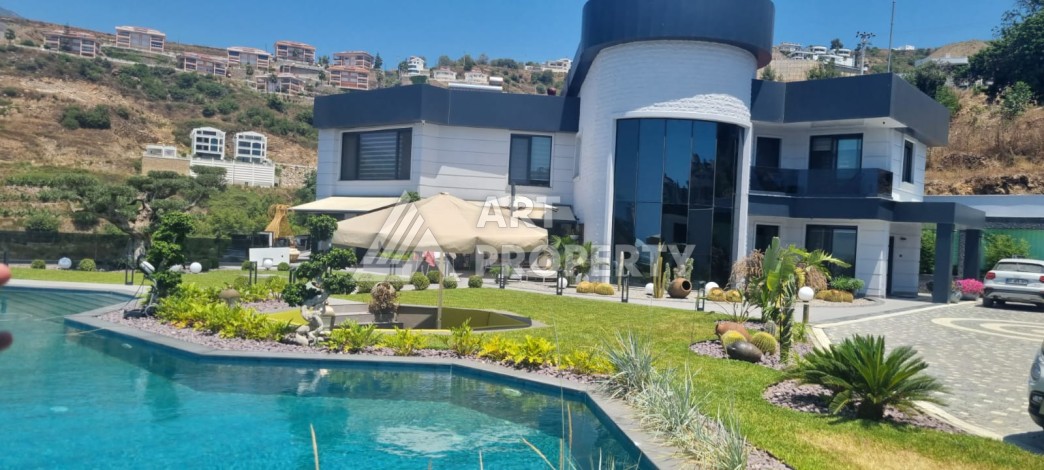 Вилла 6+2 с большим участком 1950 м2 в районе Каргыджак, Алания - Ракурс 3