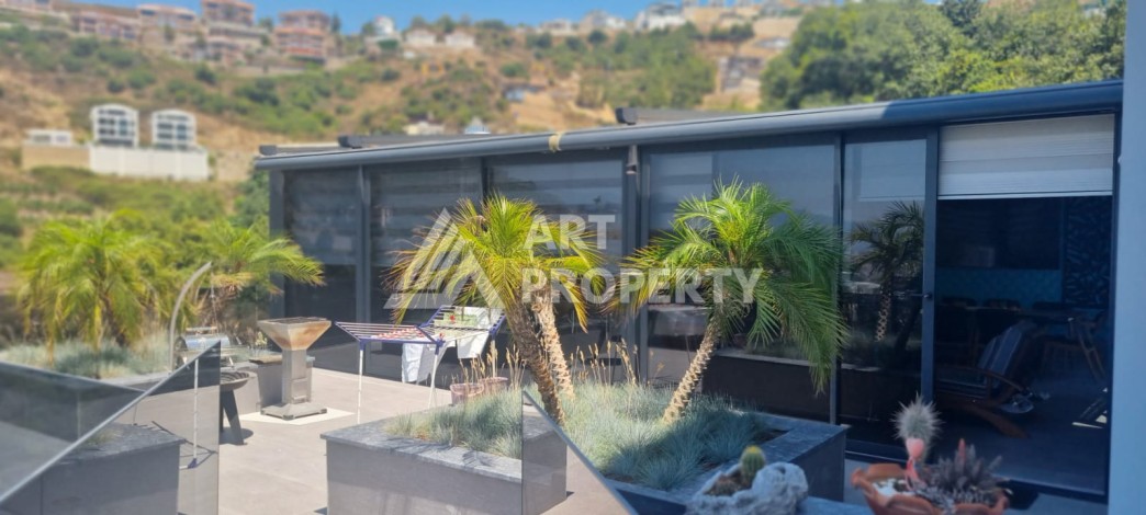 Вилла 6+2 с большим участком 1950 м2 в районе Каргыджак, Алания - Ракурс 5