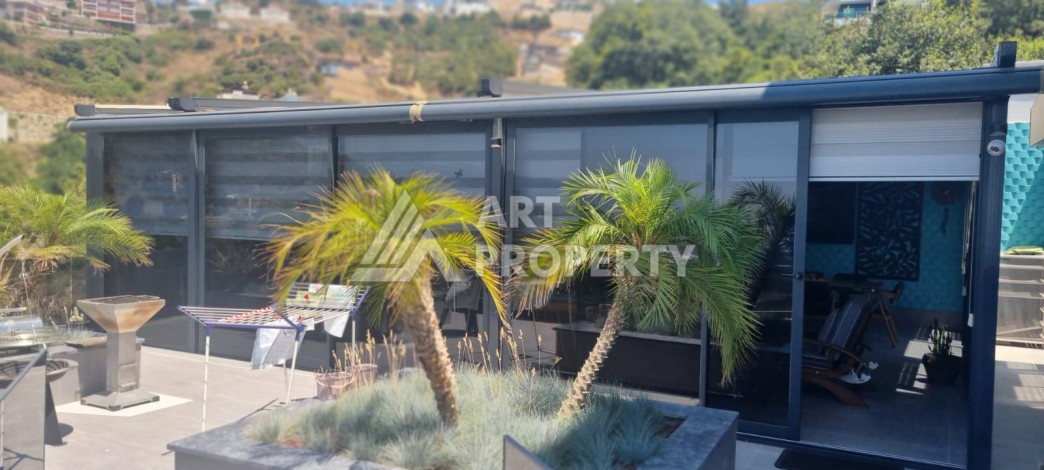 Вилла 6+2 с большим участком 1950 м2 в районе Каргыджак, Алания - Ракурс 6