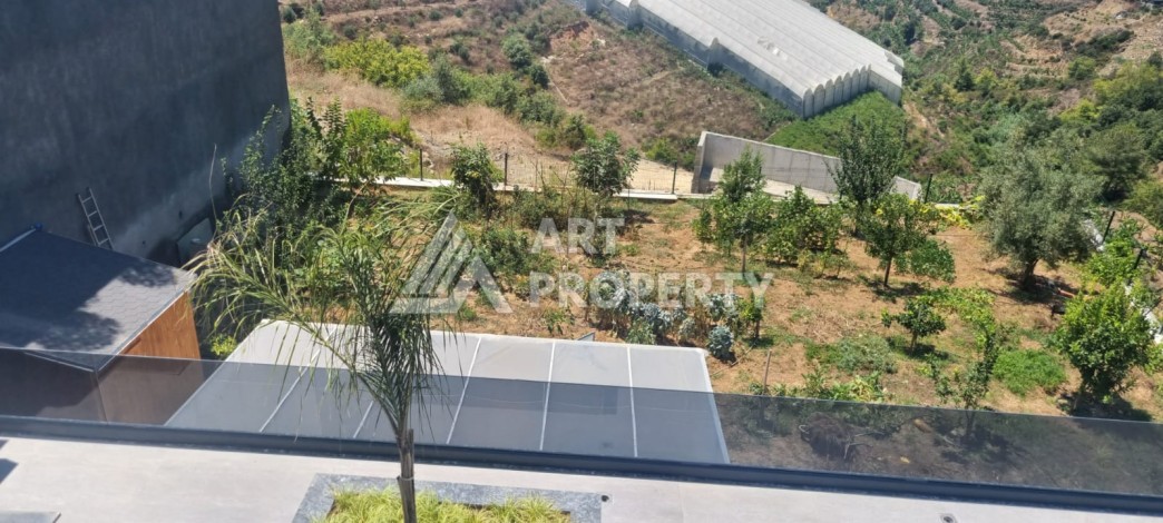 Вилла 6+2 с большим участком 1950 м2 в районе Каргыджак, Алания - Ракурс 9