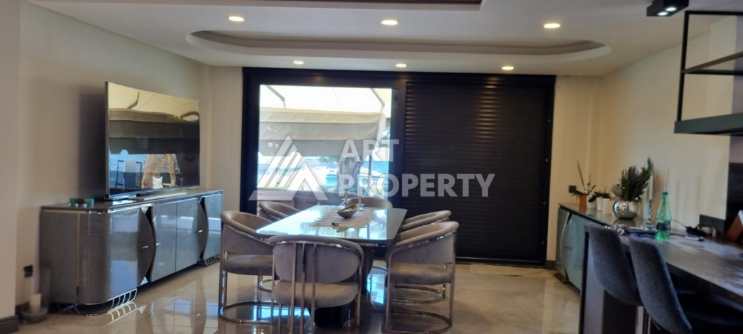 Вилла 6+2 с большим участком 1950 м2 в районе Каргыджак, Алания - Ракурс 10