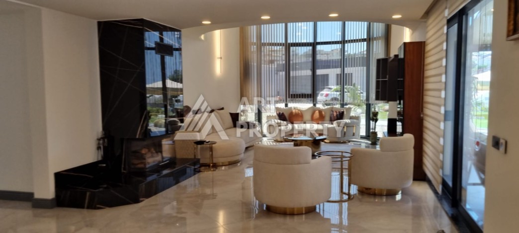 Вилла 6+2 с большим участком 1950 м2 в районе Каргыджак, Алания - Ракурс 11