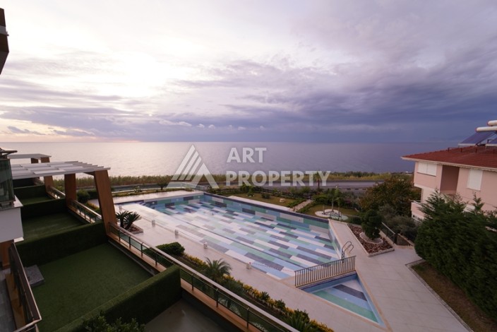 Квартира 2+1 на первой береговой линии в Каргыджаке с прямым видом на море - Ракурс 14