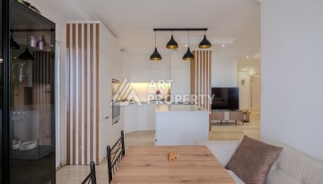 Просторная квартира 2+1 с видом на море и крепость Аланьи в районе Тосмур - Ракурс 9