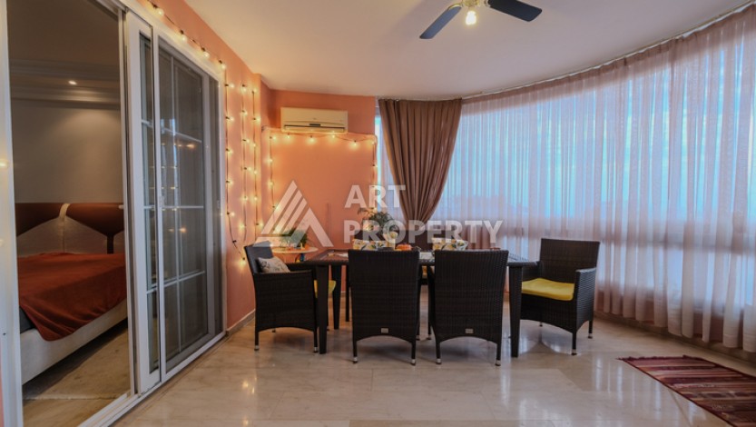 Просторная квартира 2+1 с видом на море и крепость Аланьи в районе Тосмур - Ракурс 11