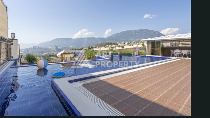 Вилла 3+1 с частным бассейном, 200 кв.м. Каргыджак, Алания - Ракурс 12