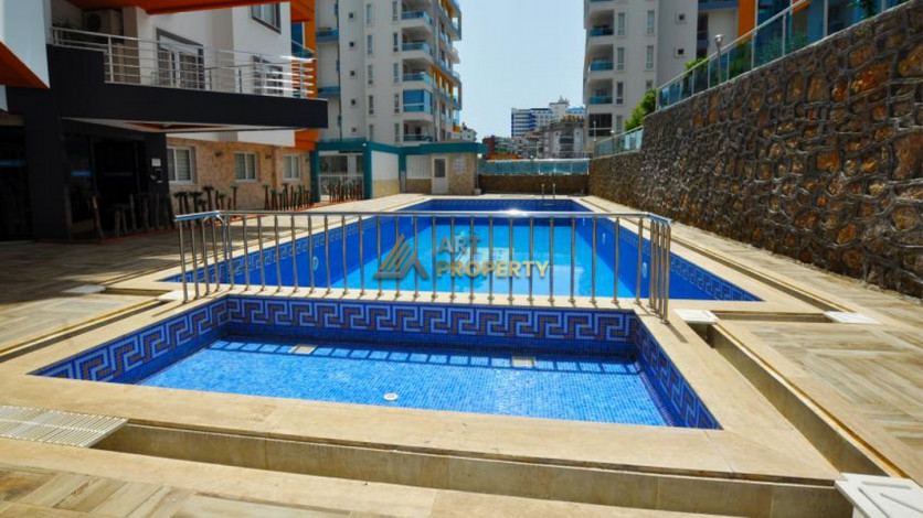 Трехкомнатная квартира в хорошем комплексе в районе Тосмур, Алания, 105 м2 - Ракурс 20