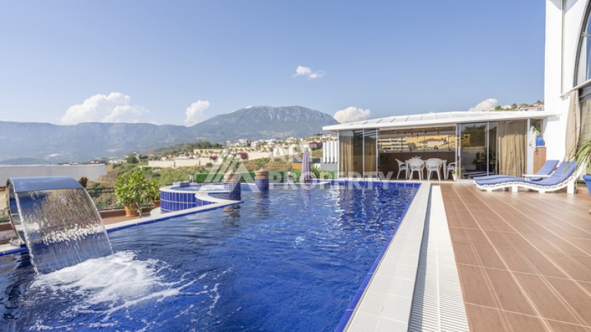 Вилла 3+1 с частным бассейном, 200 кв.м. Каргыджак, Алания - Ракурс 14