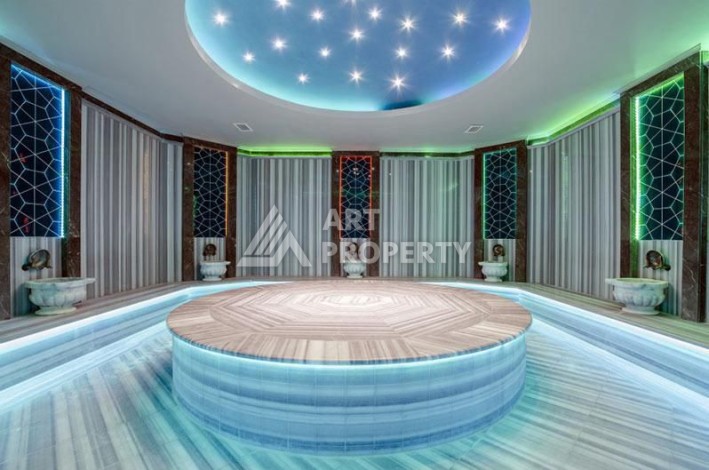 Большая квартира 2+1 в районе Каргыджак, 125 кв.м. Элитная недвижимость в Алании - Ракурс 5