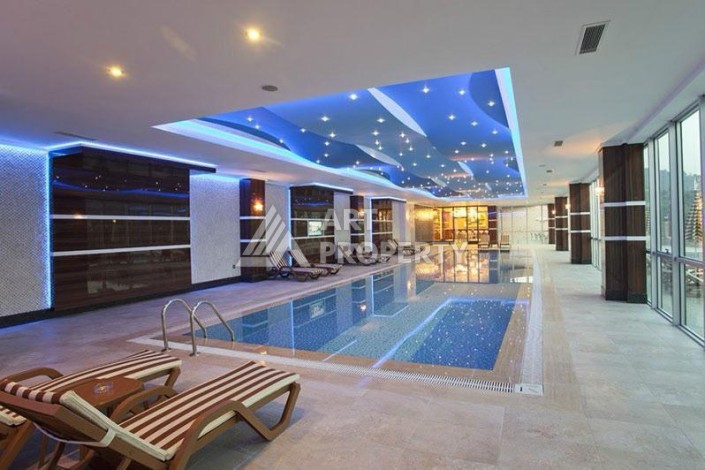 Большая квартира 2+1 в районе Каргыджак, 125 кв.м. Элитная недвижимость в Алании - Ракурс 20