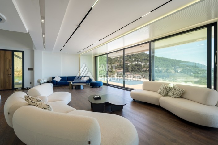 Престижная вилла 4+1 с большим участком в районе Тепе, с участком 1475 кв.м. - Ракурс 3