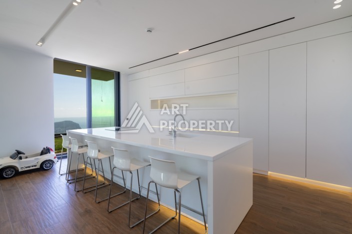 Престижная вилла 4+1 с большим участком в районе Тепе, с участком 1475 кв.м. - Ракурс 17