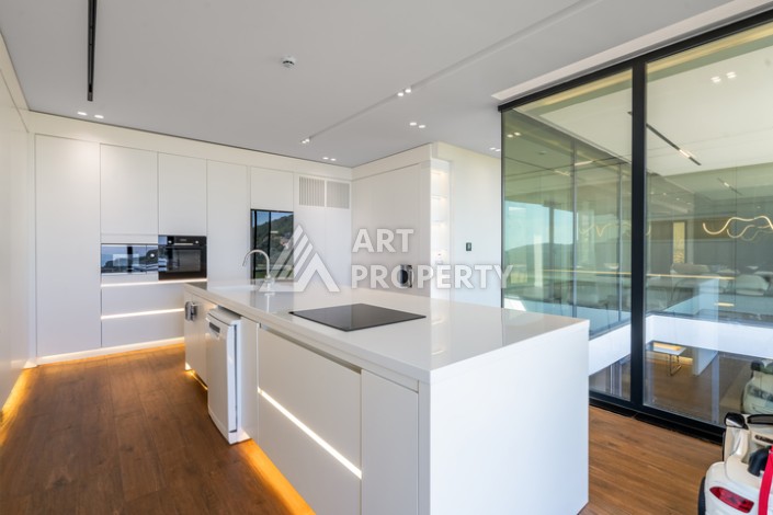 Престижная вилла 4+1 с большим участком в районе Тепе, с участком 1475 кв.м. - Ракурс 19