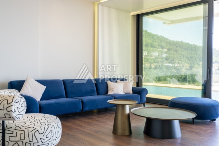 Престижная вилла 4+1 с большим участком в районе Тепе, с участком 1475 кв.м. - Ракурс 21