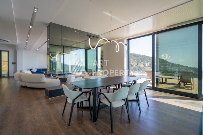 Престижная вилла 4+1 с большим участком в районе Тепе, с участком 1475 кв.м. - Ракурс 24