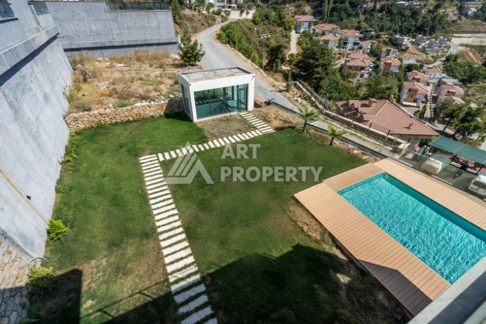 Престижная вилла 4+1 с большим участком в районе Тепе, с участком 1475 кв.м. - Ракурс 28
