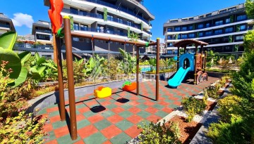 Квартира 1+1 в элитной резиденции района Оба, Алания — 55 м² с видом на бассейн - Ракурс 4