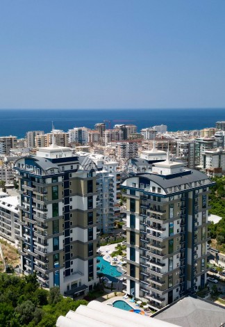 Двухуровневая квартира 2+1 в районе Махмутлар, Алания - 110 м² - Ракурс 1