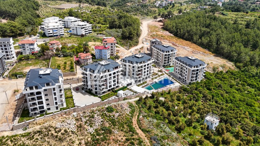 Квартира 2+1 с отдельной кухней и видом крепость в районе Оба, Алания — 115 м² - Ракурс 0