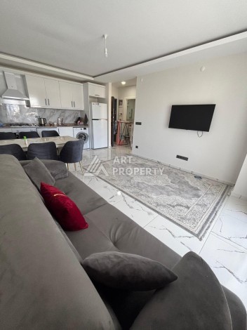 Апартаменты 1+1 с видом на море в районе Каргыджак, всего в 250 метрах от пляжа. - Ракурс 0