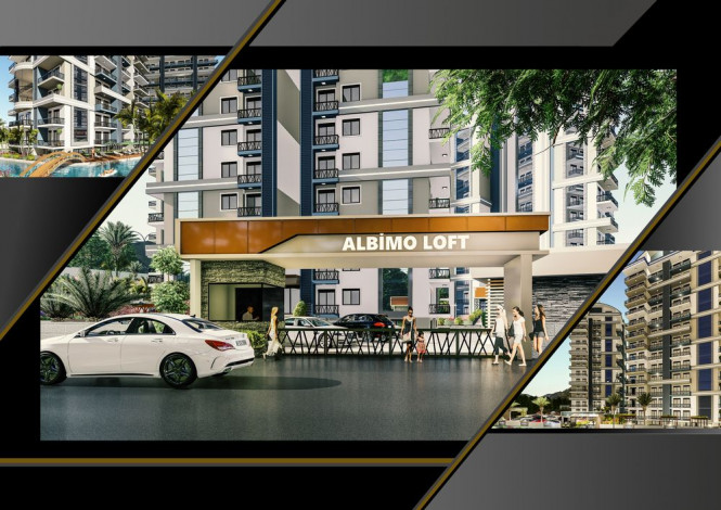 Апартаменты 1+1 на завершающем этапе строительства в одном из лучших комплексов Махмутлара по ценам дешевле, чем у застройщика, 56-63 м2 - Ракурс 15