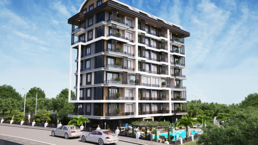 Инвестиционный проект в развивающемся районе Авсаллар, Алания. - Ракурс 3