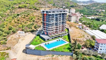 Апартаменты 2+1 с видом на море и горы в комплексе с полной рабочей инфраструктурой, район Демирташ. - Ракурс 17