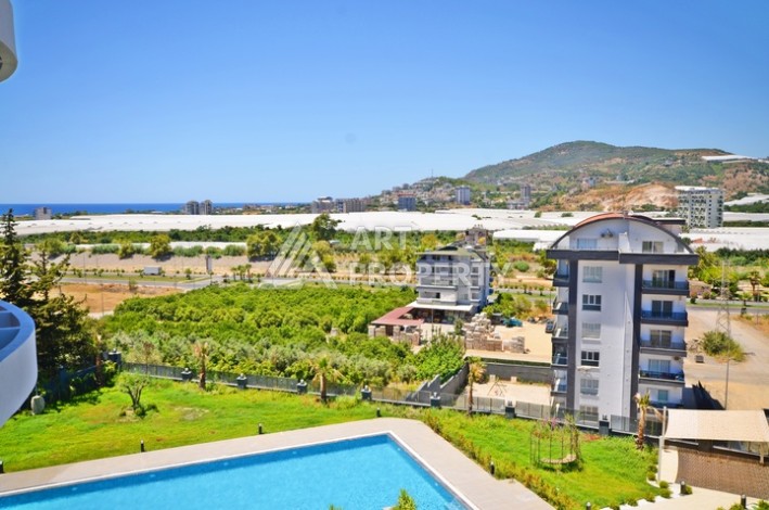 Апартаменты 2+1 с видом на море и горы в комплексе с полной рабочей инфраструктурой, район Демирташ. - Ракурс 25