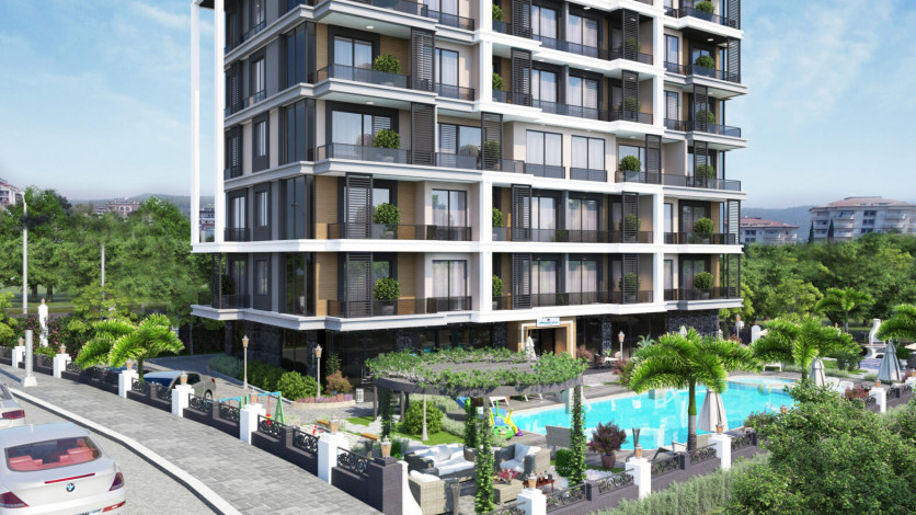 Инвестиционный проект в развивающемся районе Авсаллар, Алания. - Ракурс 10