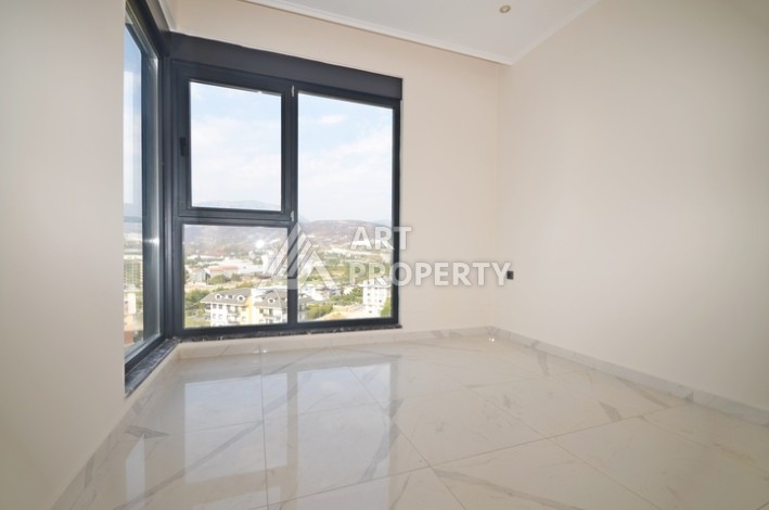 Уютная квартира 1+1 с потрясающим видом на море и город в современном комплексе в районе Демирташ. - Ракурс 7