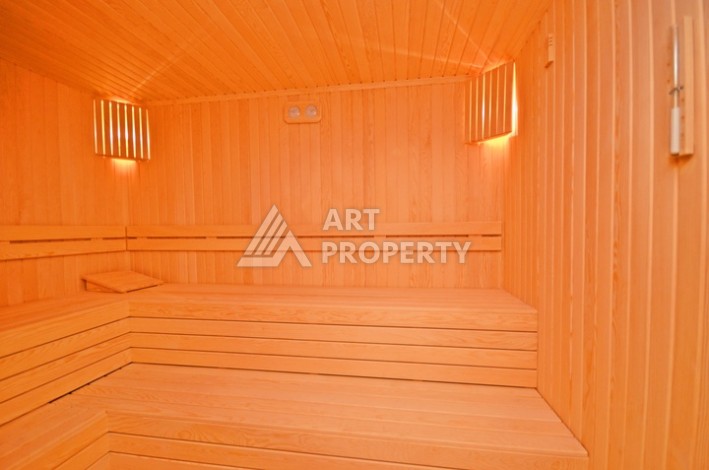 Уютная квартира 1+1 с потрясающим видом на море и город в современном комплексе в районе Демирташ. - Ракурс 14